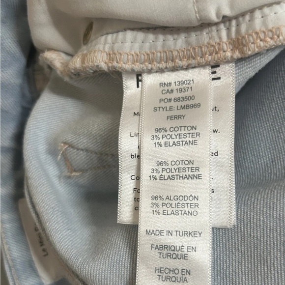 Frame Le Mini Boot Light Wash Stretch High Rise Ferry Jeans Size 30 - Picture 7 of 8